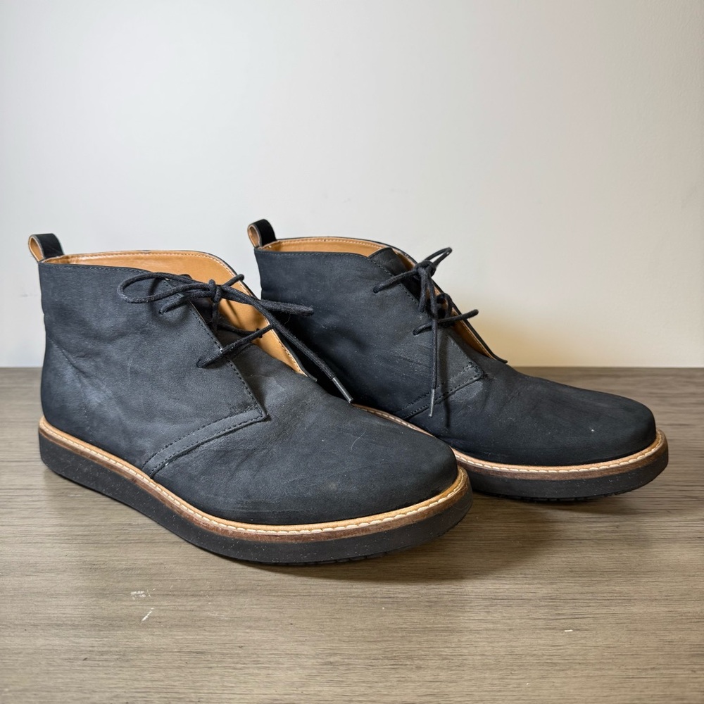 Clarks Artisan Glick Willa Women's Lace-Up Chukka Boots Casual Black Size 8